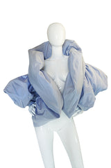 1988 Bob Mackie Baby Blue Silk "Domino" Jacket