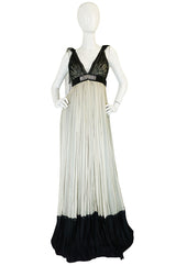 Recent Ethereal Silk Chiffon & Net Alberta Ferretti Dress