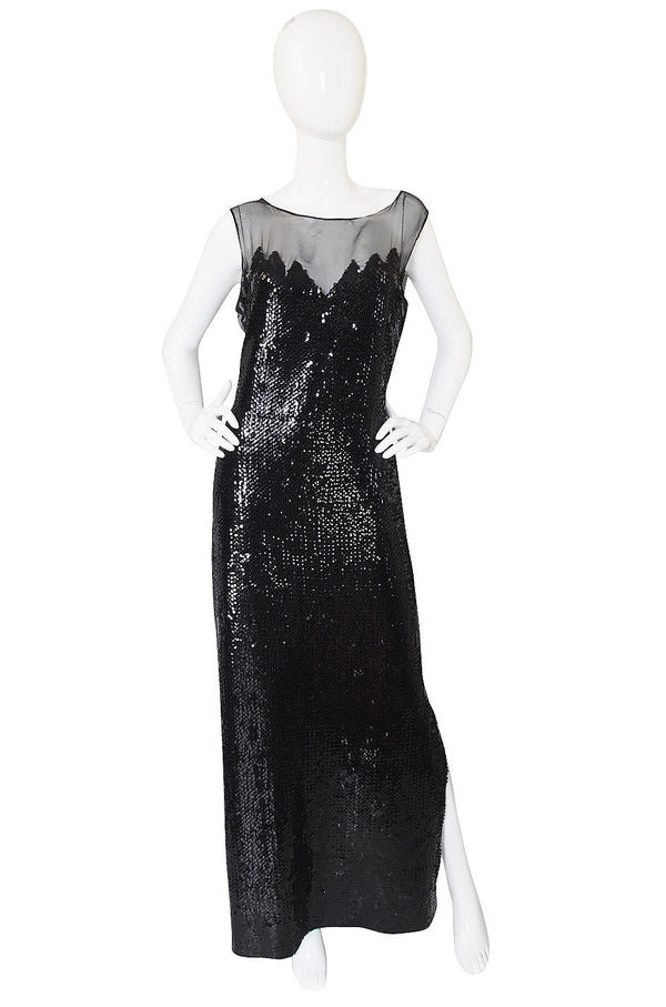 1972 Loris Azzaro Couture Sequin Gown