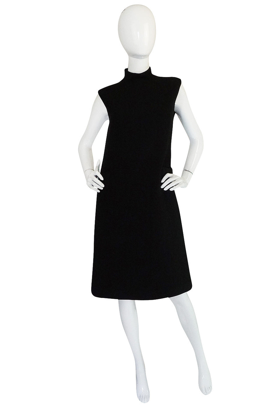 1960s Simple & Chic Norman Norell Black Shift Dress – Shrimpton Couture