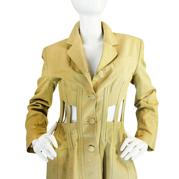 Spring 1989 Jean Paul Gaultier Cut Out Corset or Cage Jacket