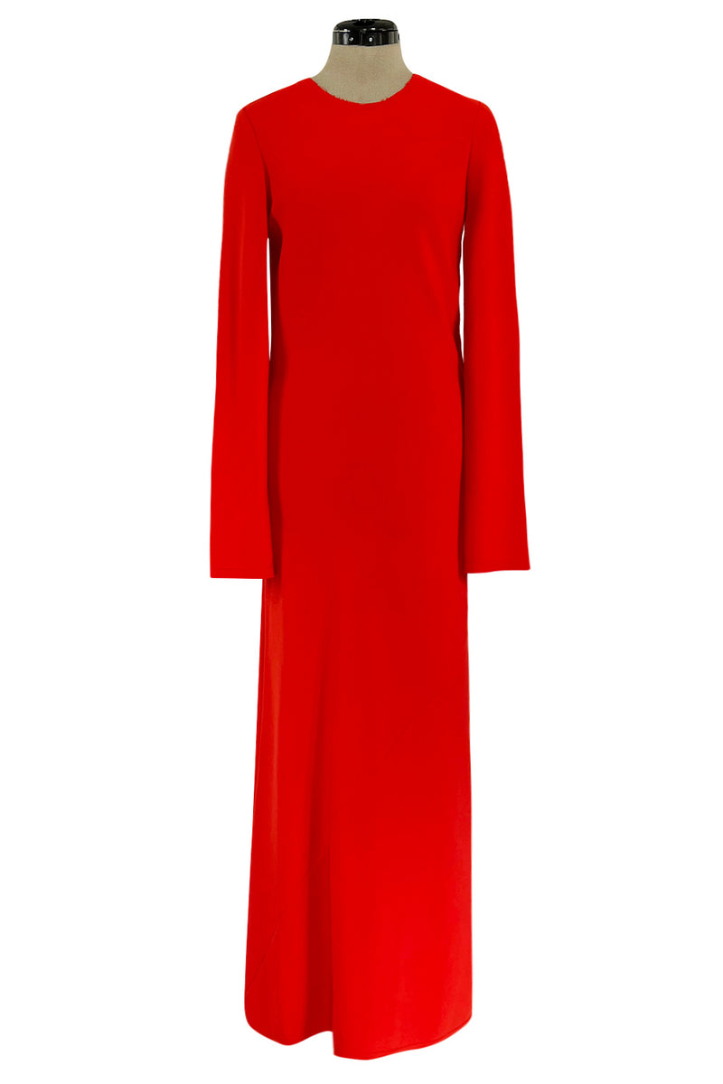 Fabulous Fall 2018 Maison Margiela by John Galliano Line 4 Full Length Red Sheath Dress