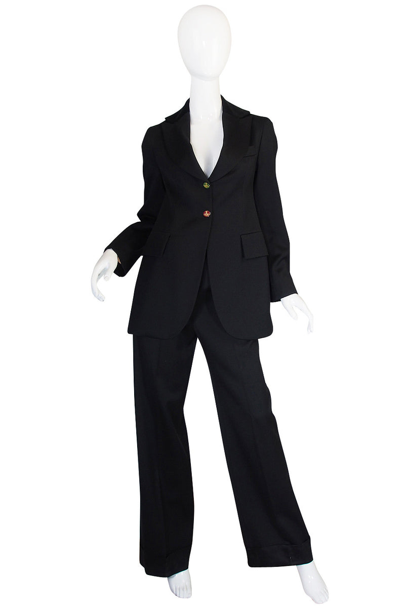 Rare 1990s Vivienne Westwood Black Tuxedo Suit
