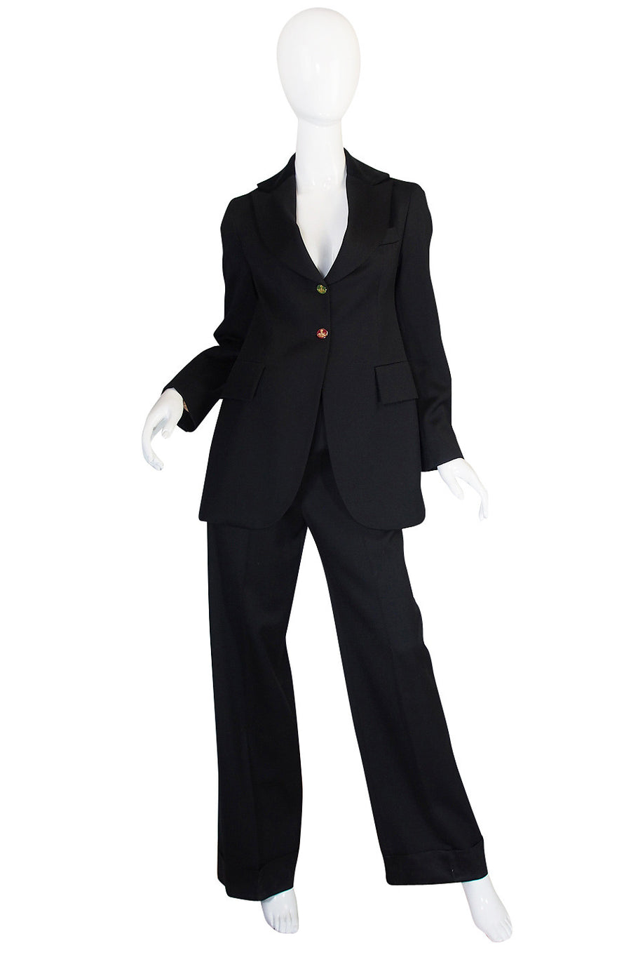 【美品】Vivienne Westwood 黒 スーツ【最終値下げ】 Rare 1990s Vivienne Westwood Black Tuxedo Suit – Shrimpton Couture