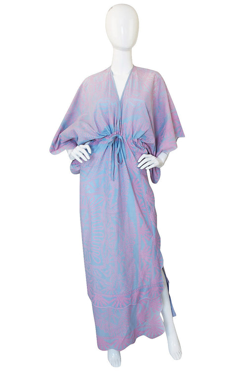 1974 "Spinifix Landscape" Print Zandra Rhodes Caftan