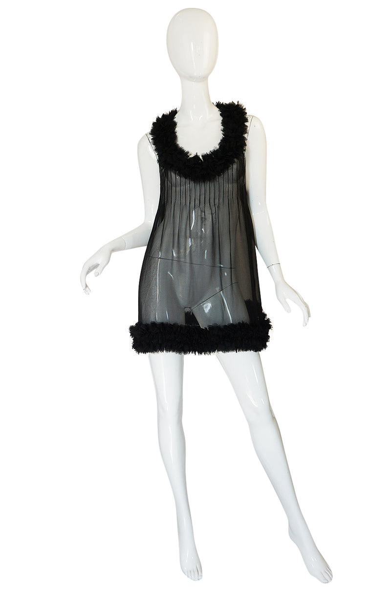 F/W 2006 Chanel Runway Semi-Sheer Silk Baby Doll Dress – Shrimpton Couture