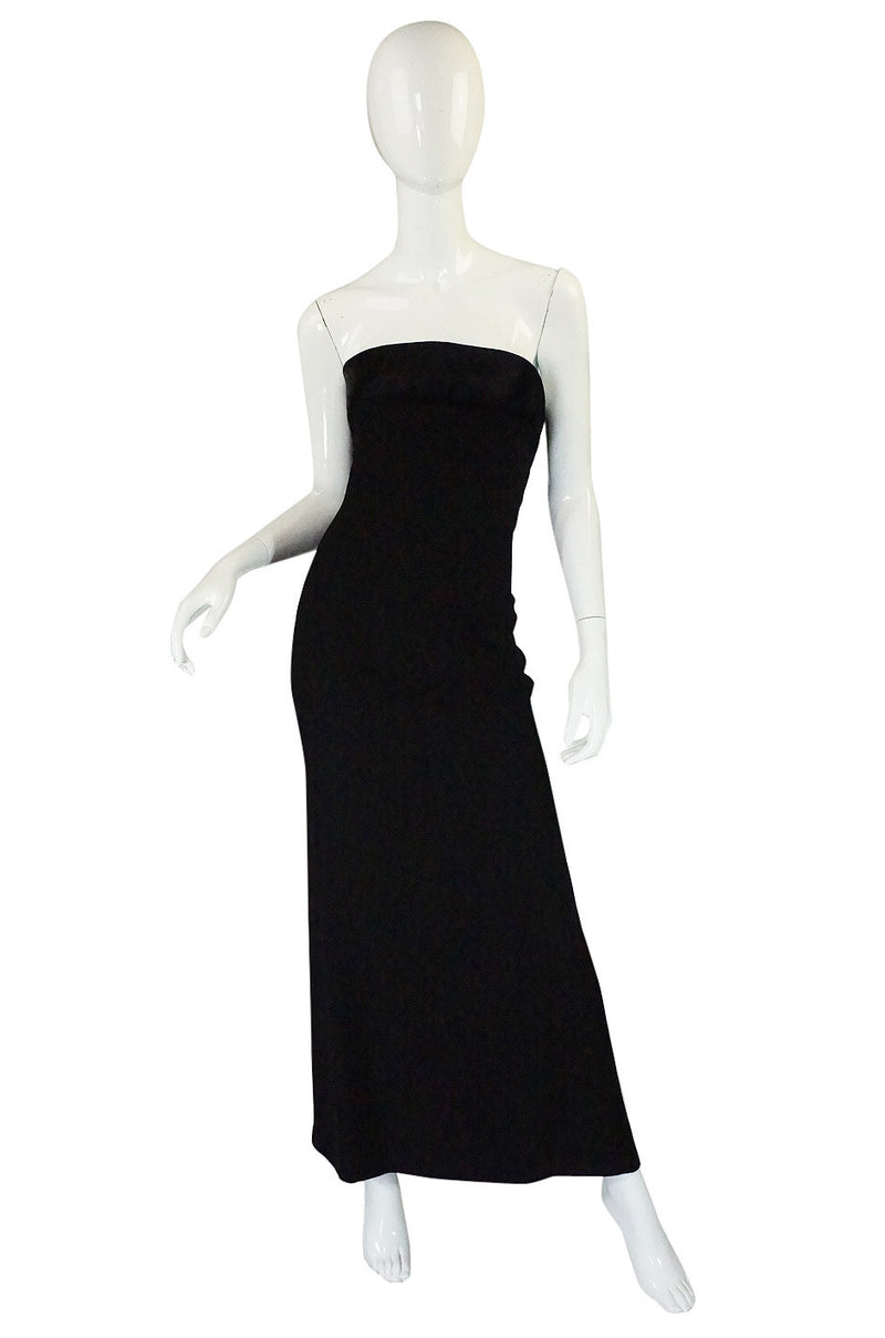 1980s Valentino Pleated Back Silk Gown – Shrimpton Couture
