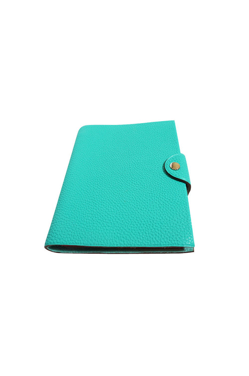 Hermes Ulysse PM Atoll Blue Togo Calfskin Notebook