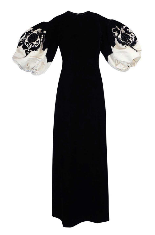 Fall 1977 Pierre Balmain Haute Couture Lesage Beaded Velvet Dress