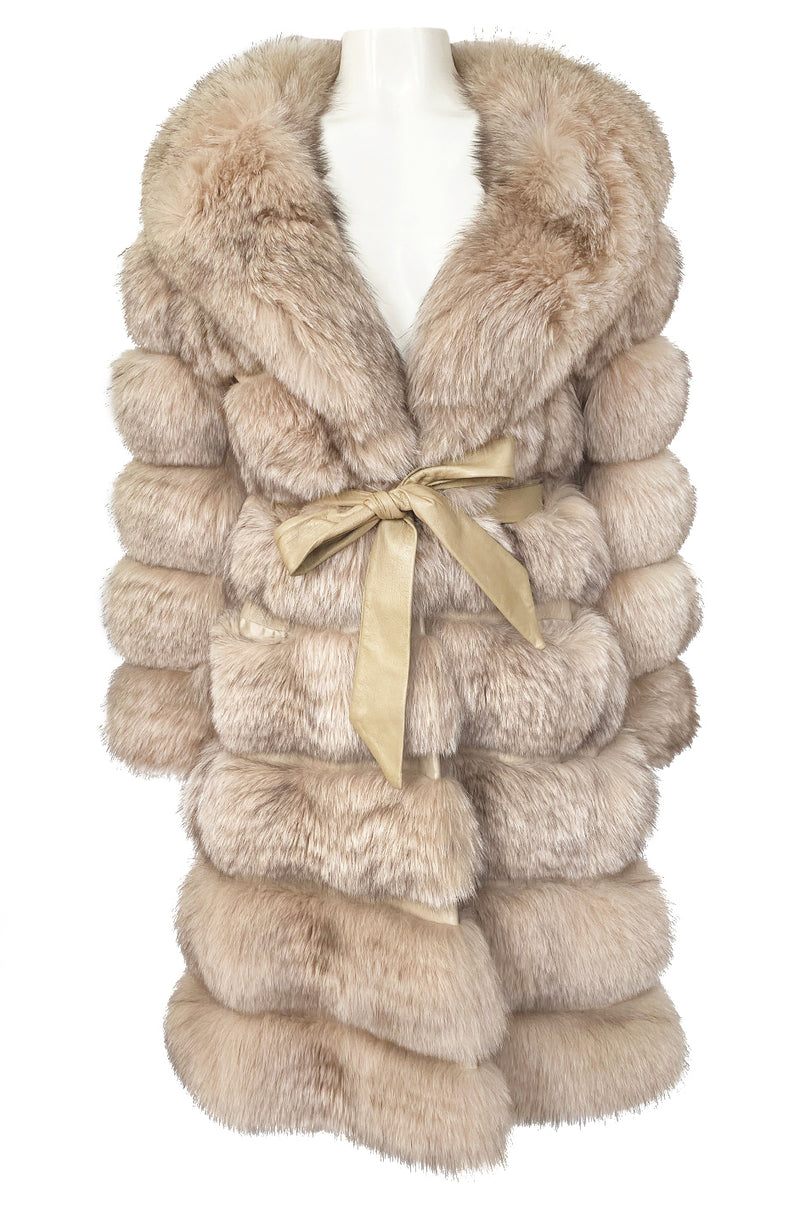 Balmain fur coat deals