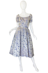 1950s Silvered Lavender Suzy Perette Dress