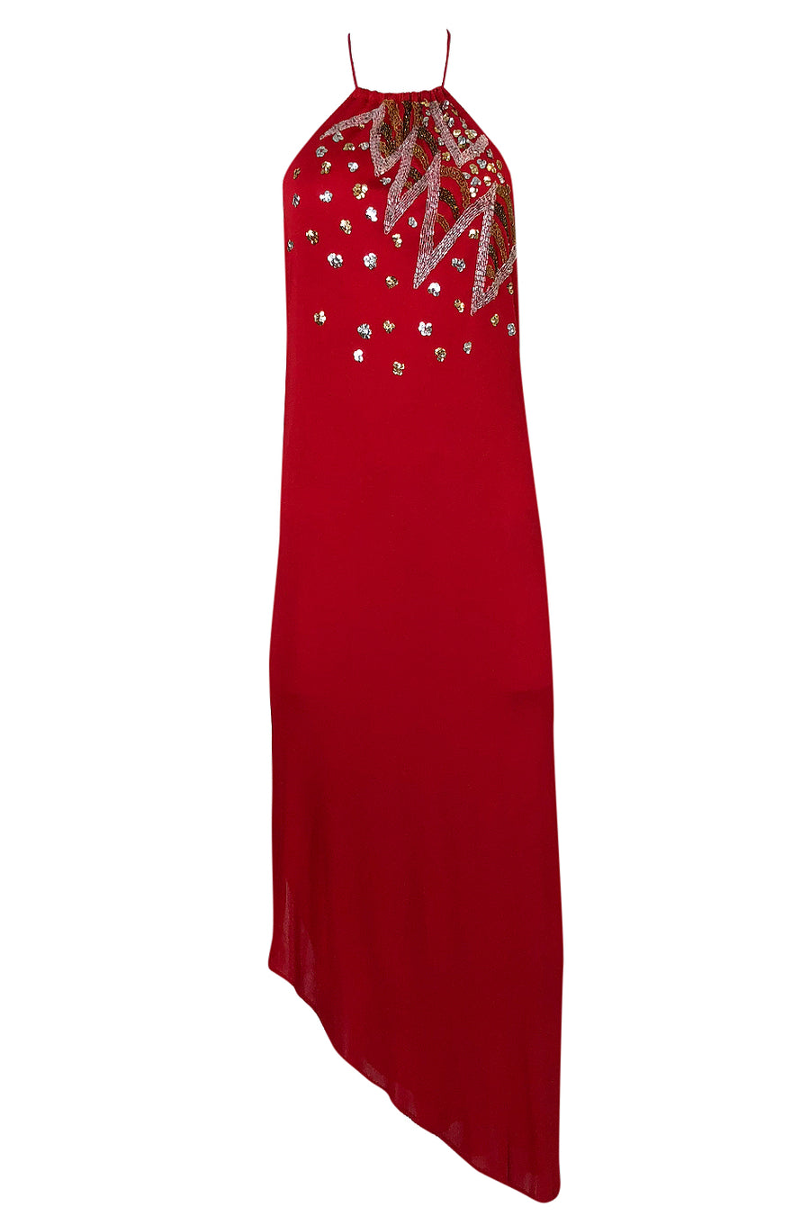 stephen burrows jersey dress 1970s Red Hand Beaded & Sequin Jersey – Shrimpton Couture wo 2/16/25-2/22/25
