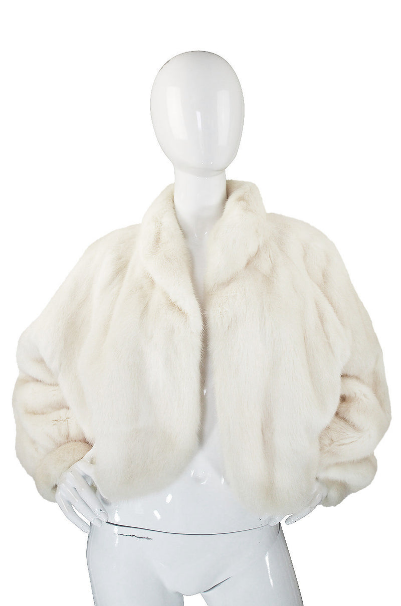 1960s Stunning White Mink Evening Jacket – Shrimpton Couture
