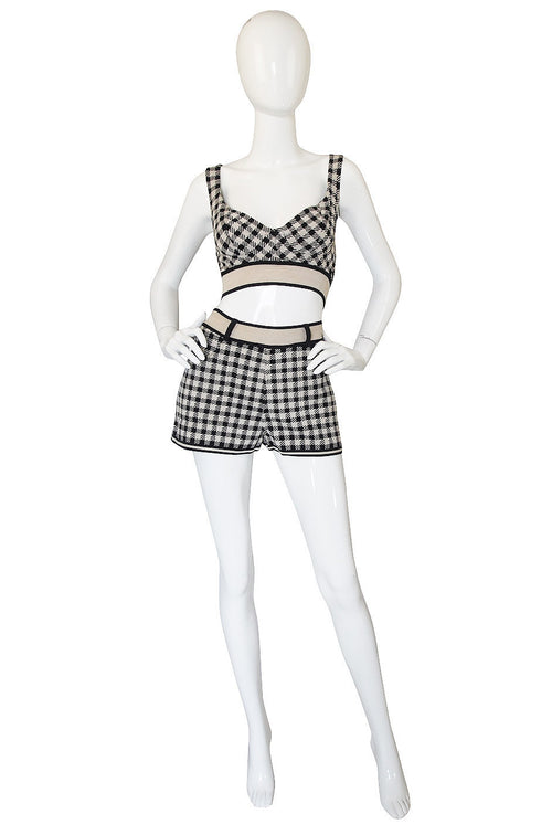 Spring 1991 Museum Held Alaia 'Tati" Short & Bra Top