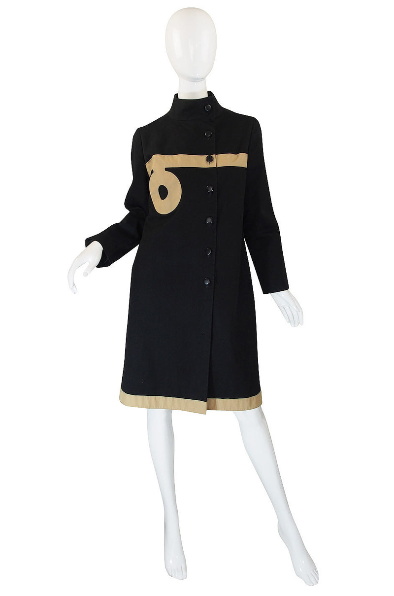 1960s Pierre Cardin Canvas Logo Coat