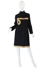 1960s Pierre Cardin Canvas Logo Coat