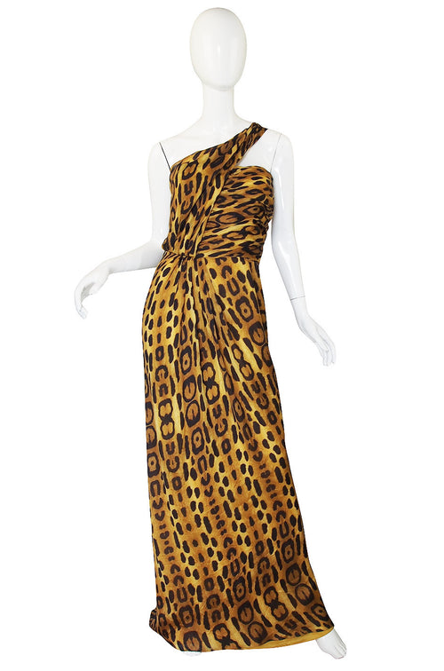 Fall 2009 Leopard Oscar de la Renta Runway Gown