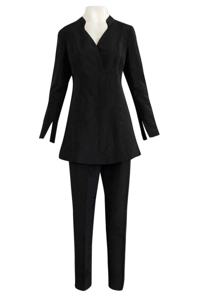 Spring 2000 Chanel Haute Couture Black Silk Taffeta Sculpted Jacket & –  Shrimpton Couture