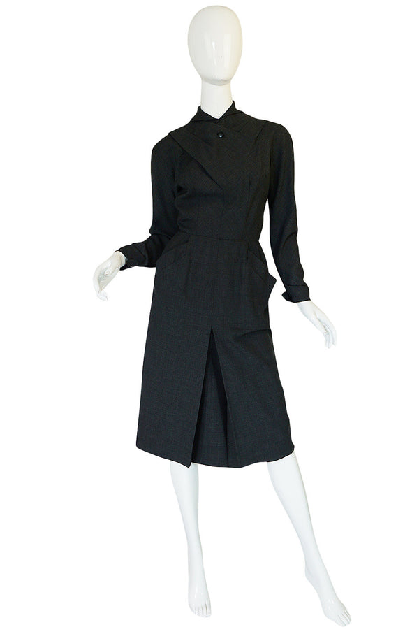 c1955 Christian Dior Original Demi-Couture Fitted Dress