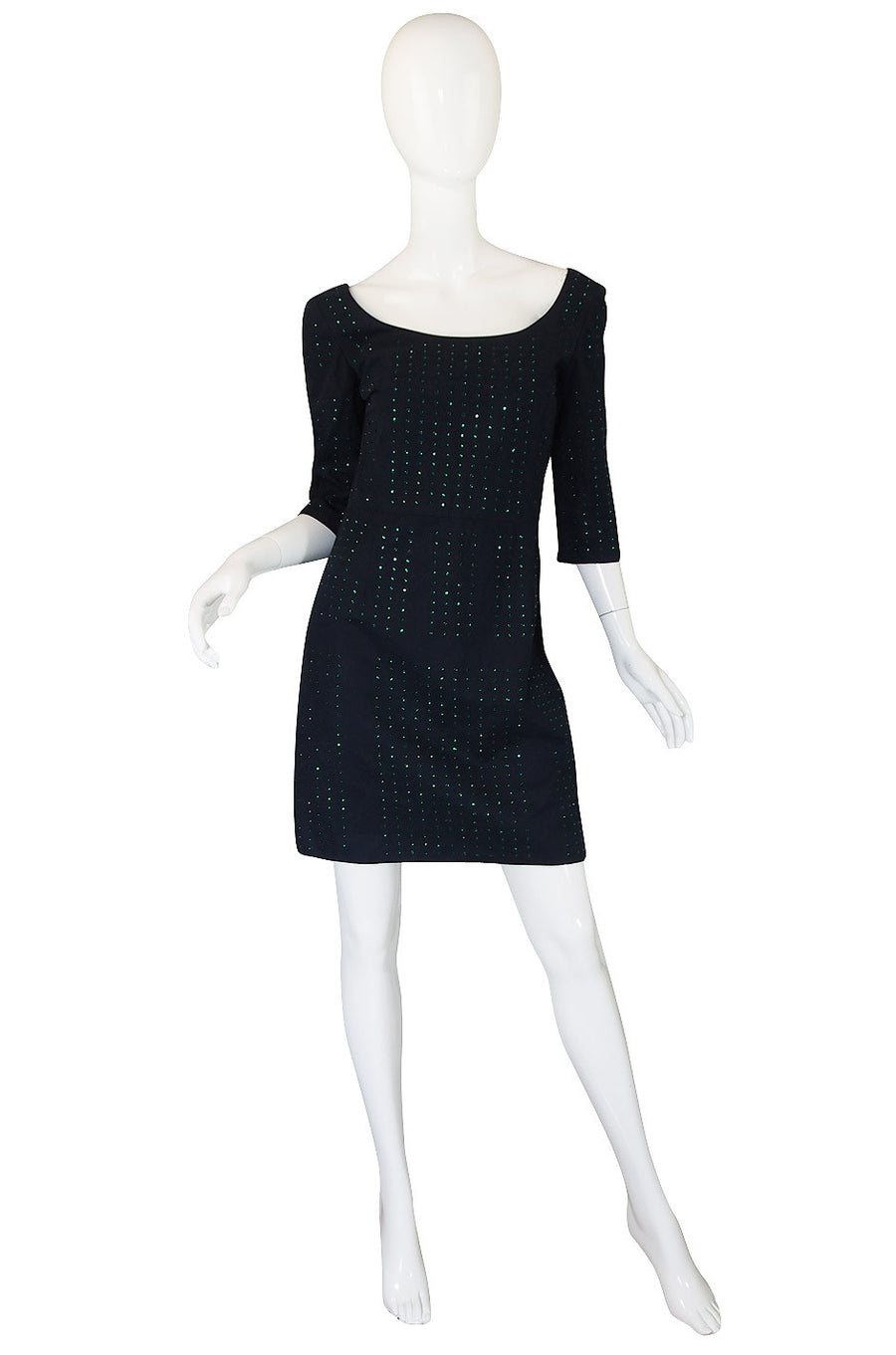 Recent Miu Miu Dress with Green Rhinestones – Shrimpton Couture