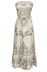 Spring 2012 Valentino Prettiest Strapless Cotton Lace Dress