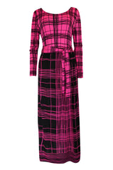 1970s Mr. Dino Pink Graphic Print Jersey Body Suit & Skirt Set