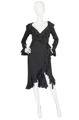 Recent Pretty Tuleh Silk Star Print Wrap Dress