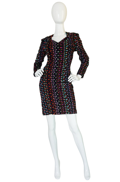 Runway F/W 1988-89 Patrick Kelly Multi Color Bow Dress