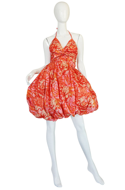 Rare c1958-1960 Norman Norell Silk Taffeta "Bubble" Dress
