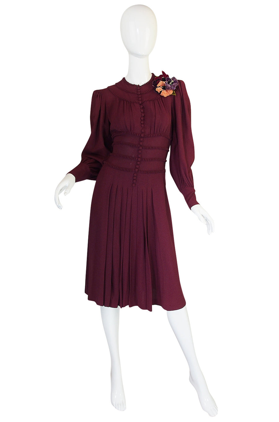 swing dress burgundy Burgundy Velvet Swing Dress – Haute Attitude main image 1