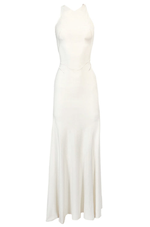 Documented Fall 2001 Azzedine Alaia Couture Runway Dress in Ivory