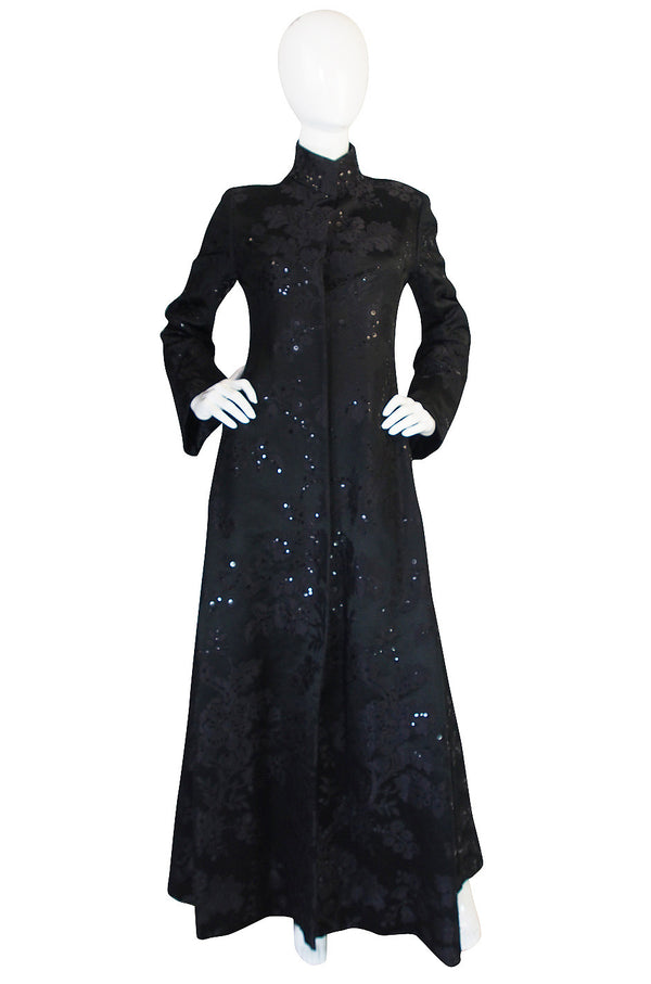1960s Phenomenal George Halley Sequin Evening Coat