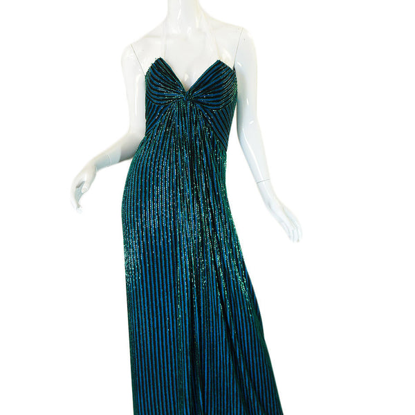 1970s Beaded Bob Mackie Gown – Shrimpton Couture