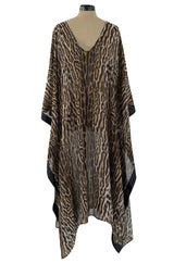 Recent Roberto Cavalli Chiffon Leopard Print Beachwear Caftan New w Tags