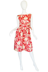 1960s Marc Bohan for Christian Dior Floral Print Dress