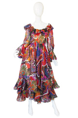 1960s Silk Oscar de la Renta Dress