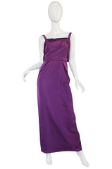 c1953 Travilla "Gentlemen Prefer Blondes" Purple Silk Dress
