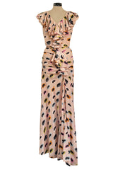 Bias Cut Fall 2012 Moschino Cheap & Chic 'I See You' Silk Eye Print Ruffle Dress