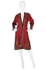1960s Embroidered & Sequin Hand Made Coat