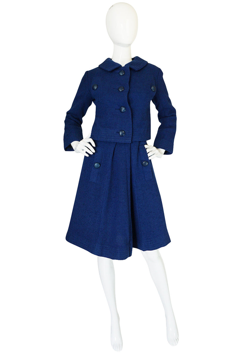 1950s Rare Christian Dior for Japan Blue Suit
