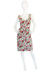 1990s Dolce & Gabbana Pretty Floral Fitted Dress