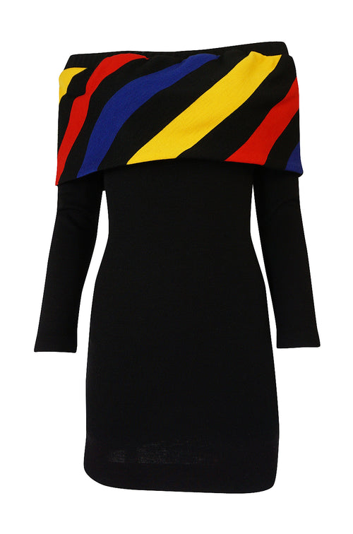 Museum Exhibited A/W 1989-1990 Patrick Kelly Off Shoulder Dress