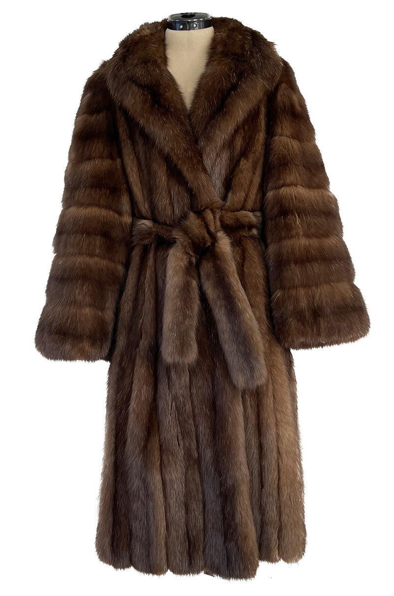 Rare 1984 Christian Dior Haute Couture by Canton Furs Model 3007 Dynastie Russian Sable Coat
