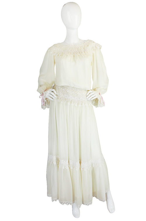 1977 Yves Saint Laurent Haute Couture Museum Piece