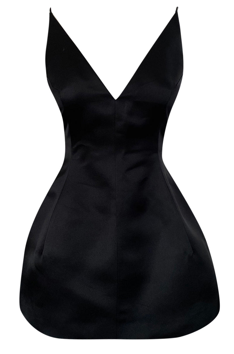 chanel black mini dress xs