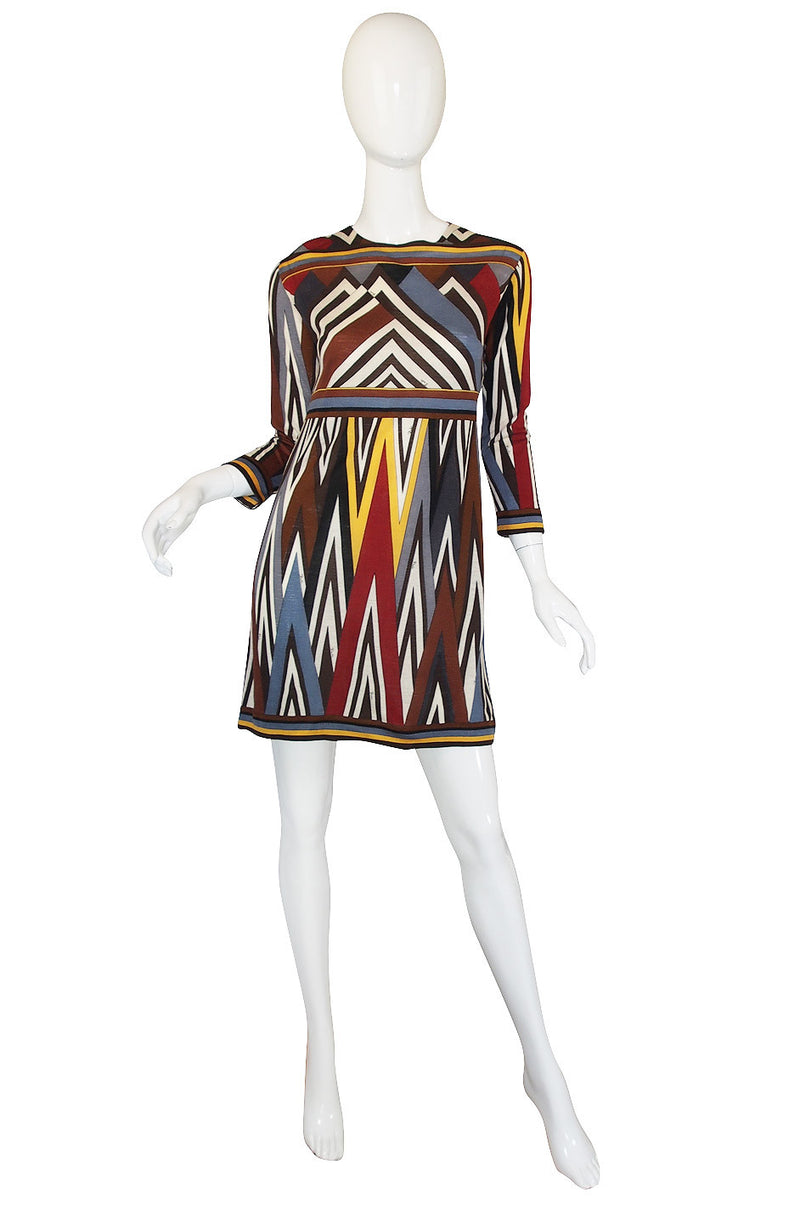 1960s Emilio Pucci Fine Silk & Cashmere Dress