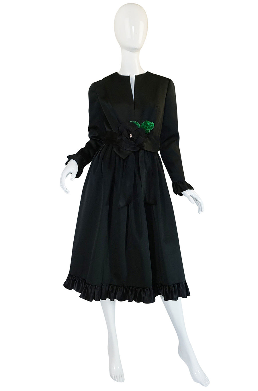 cocktail dress 1960s Stunning 1960s Black Silk Satin Sarmi Cocktail Dress – Shrimpton Couture