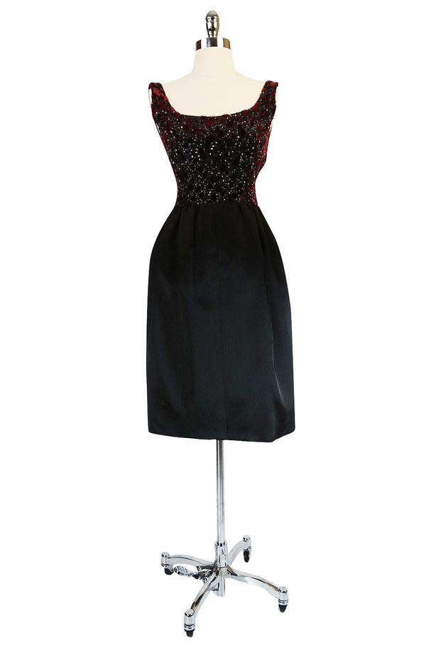 c1962 Lesage Embellished Haute Couture Givenchy Dress