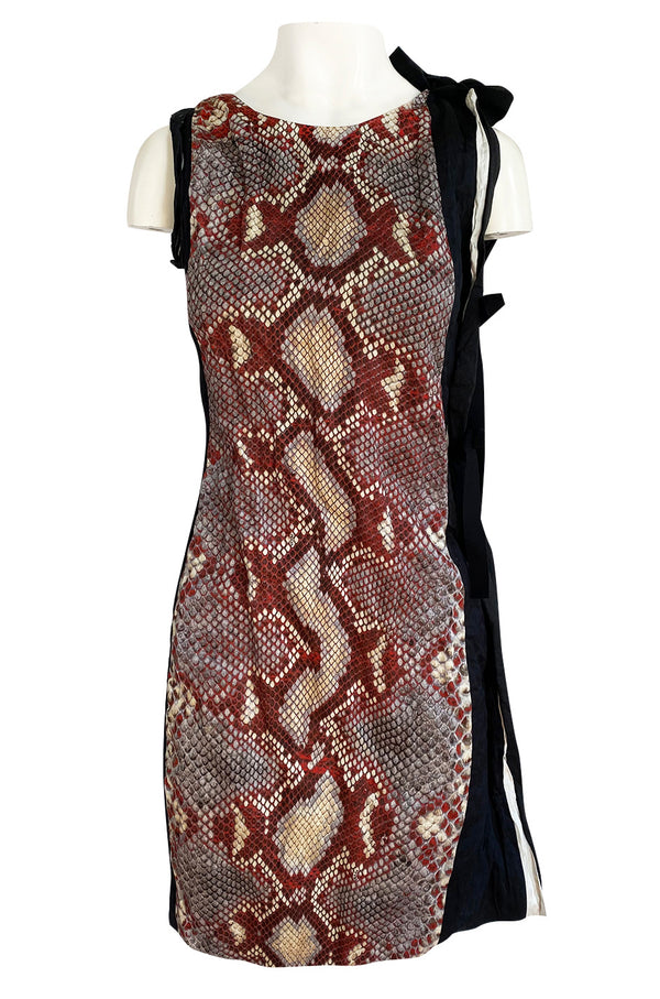 Spring 2009 Prada Runway Snakeskin Print Open Side Dress