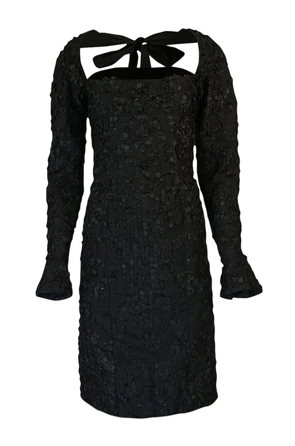 F/W 2002 Tom Ford for Yves Saint Laurent Runway Textured Dress